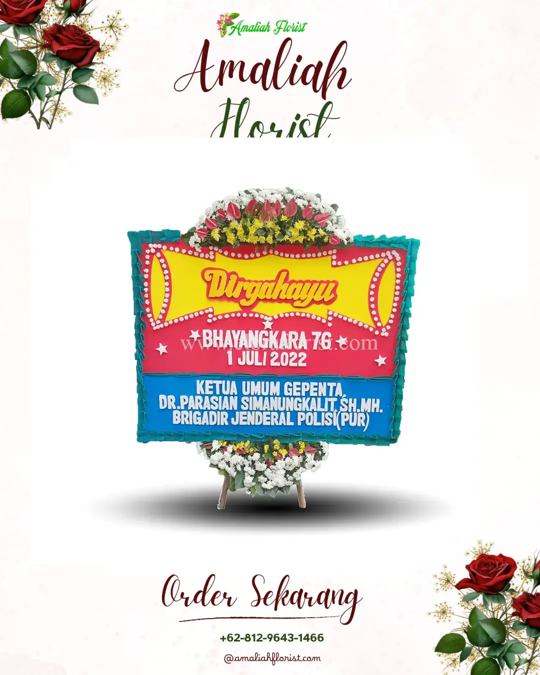 Papan Bunga HUT Ulang Tahun Bubulan